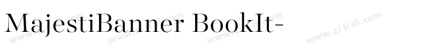 MajestiBanner BookIt字体转换